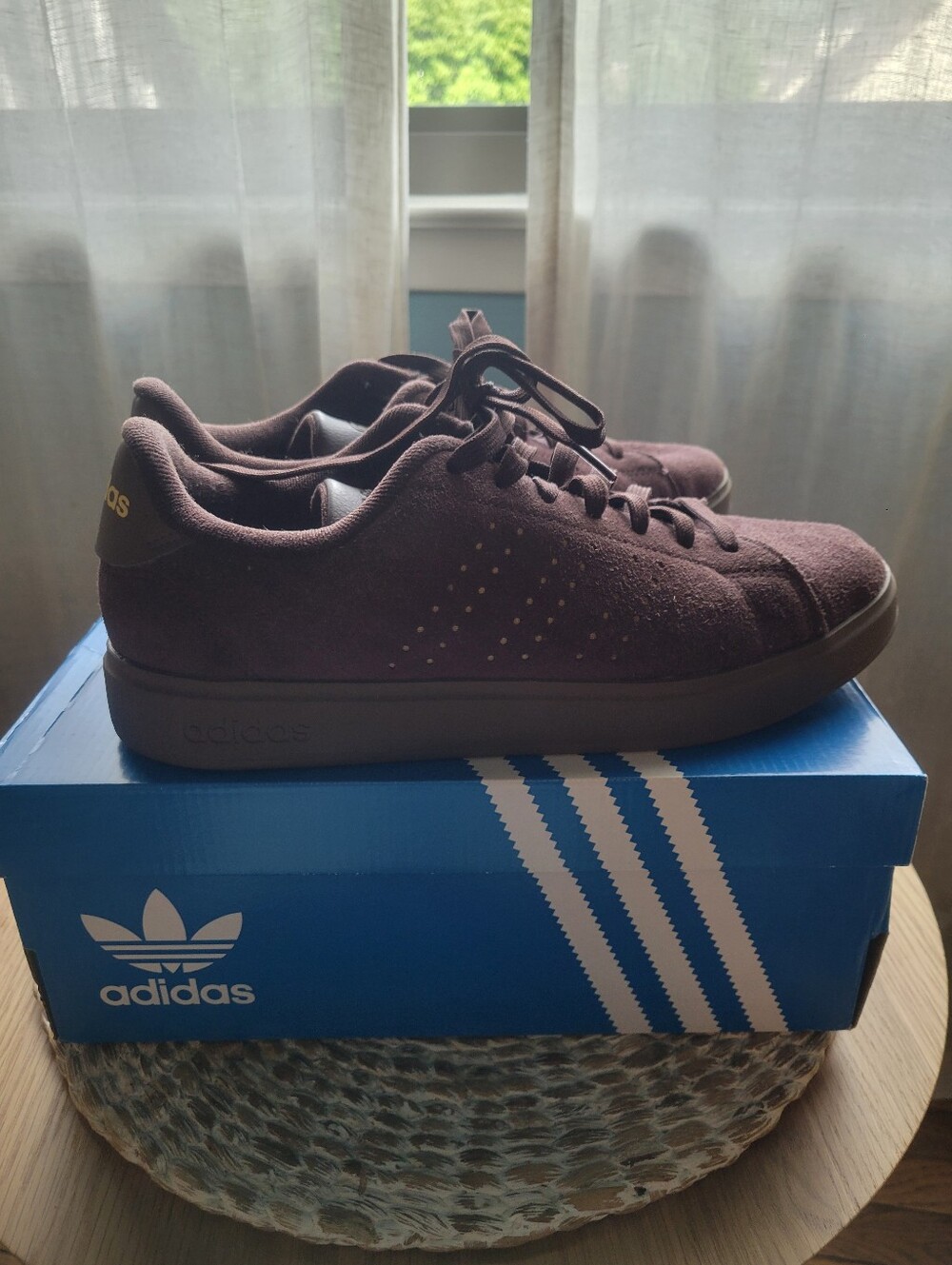 Adidas Advantage 2.0 Lace Up Mens Brown Sneakers JQ0383